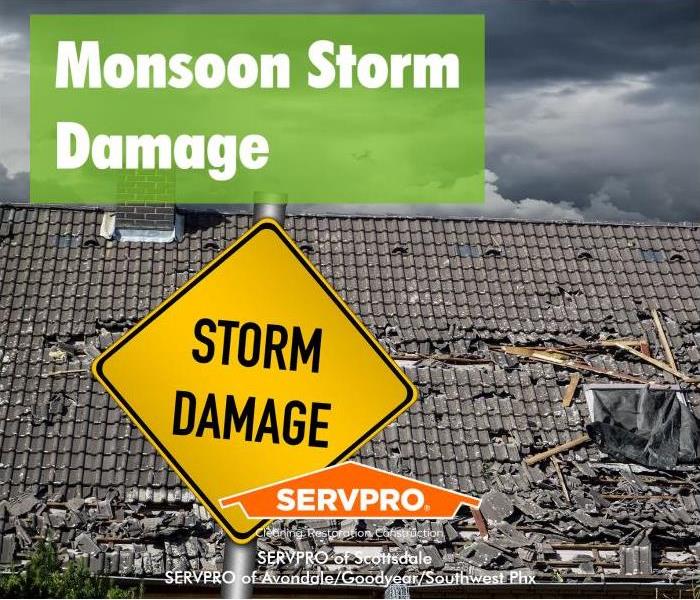 Damaged roof
